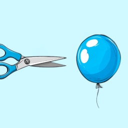 Balloons and Scissors