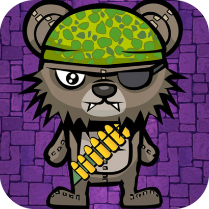 Teddy Bear Zombies Machine Gun